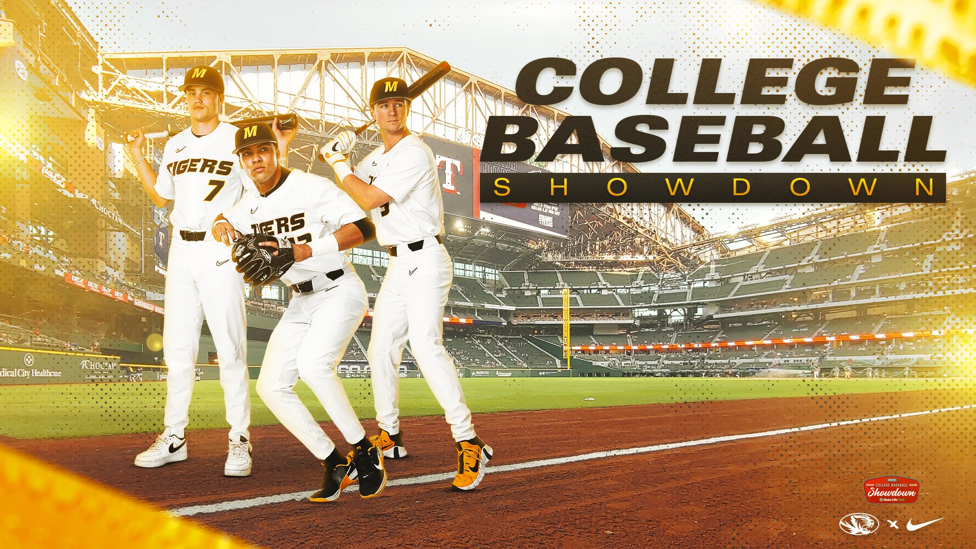 Tigers to Play in 2023 College Baseball Showdown at Globe Life Field