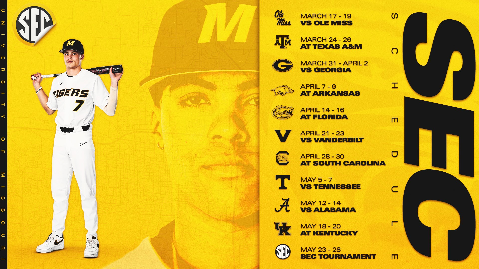 Baseball Unveils 2023 SEC Schedule 96.9 The Jock