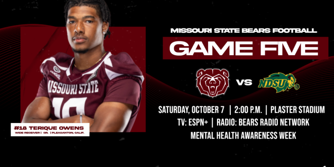 Home Opener! Bears Host Utah Tech Saturday at Plaster - Missouri State